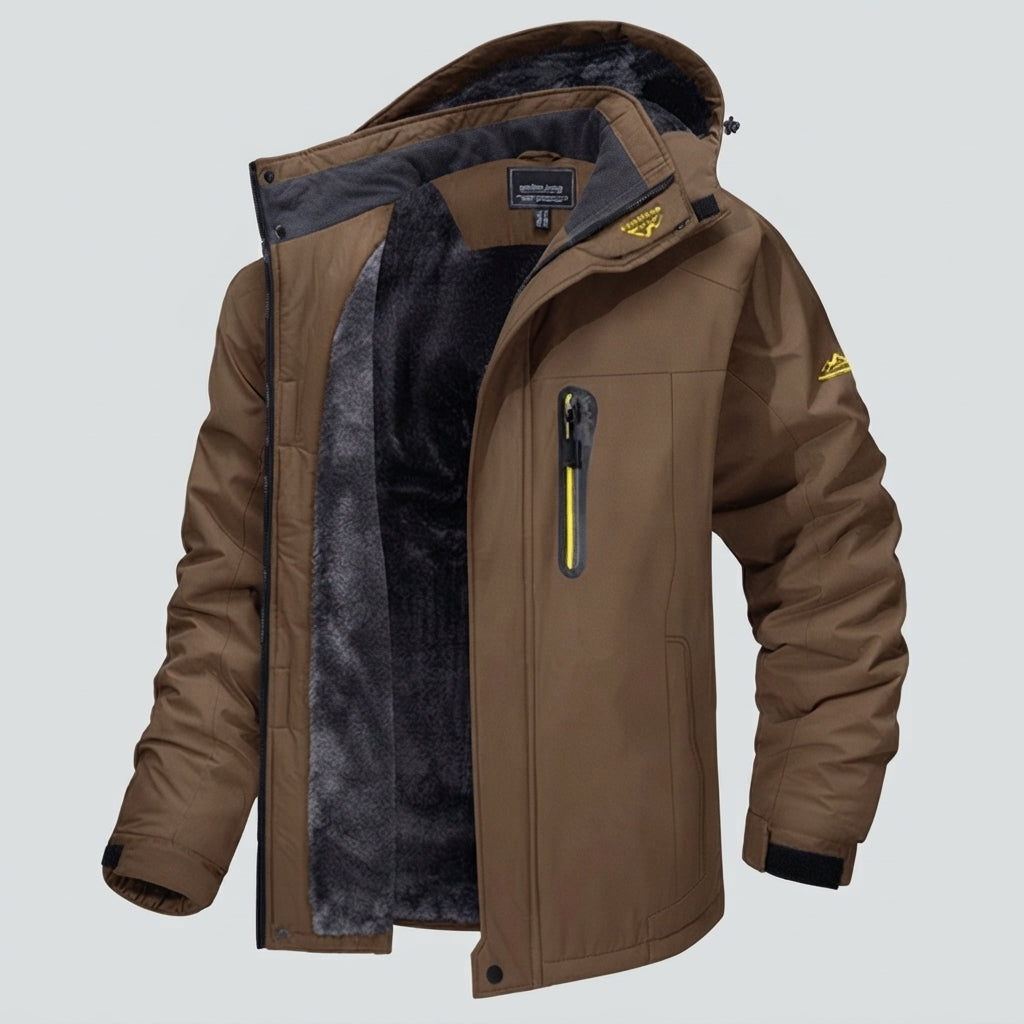 Hooded Full Zip Pocket Outdoor Jacket