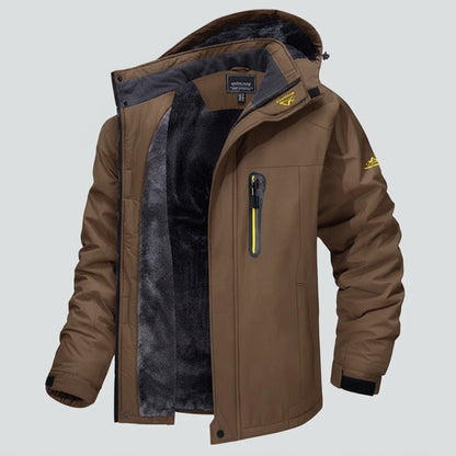 Hooded Full Zip Pocket Outdoor Jacket