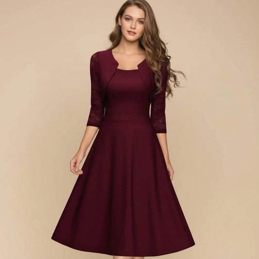 Chic Aline Midi Dress